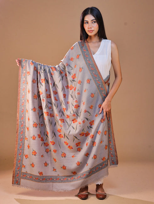 Women's Kani Floral Wool Shawl